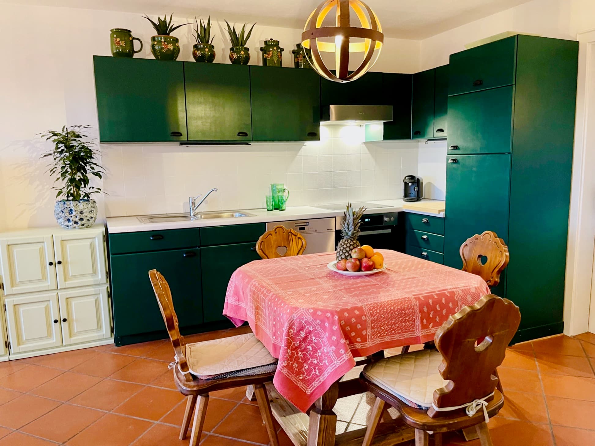 Kitchen and dining area