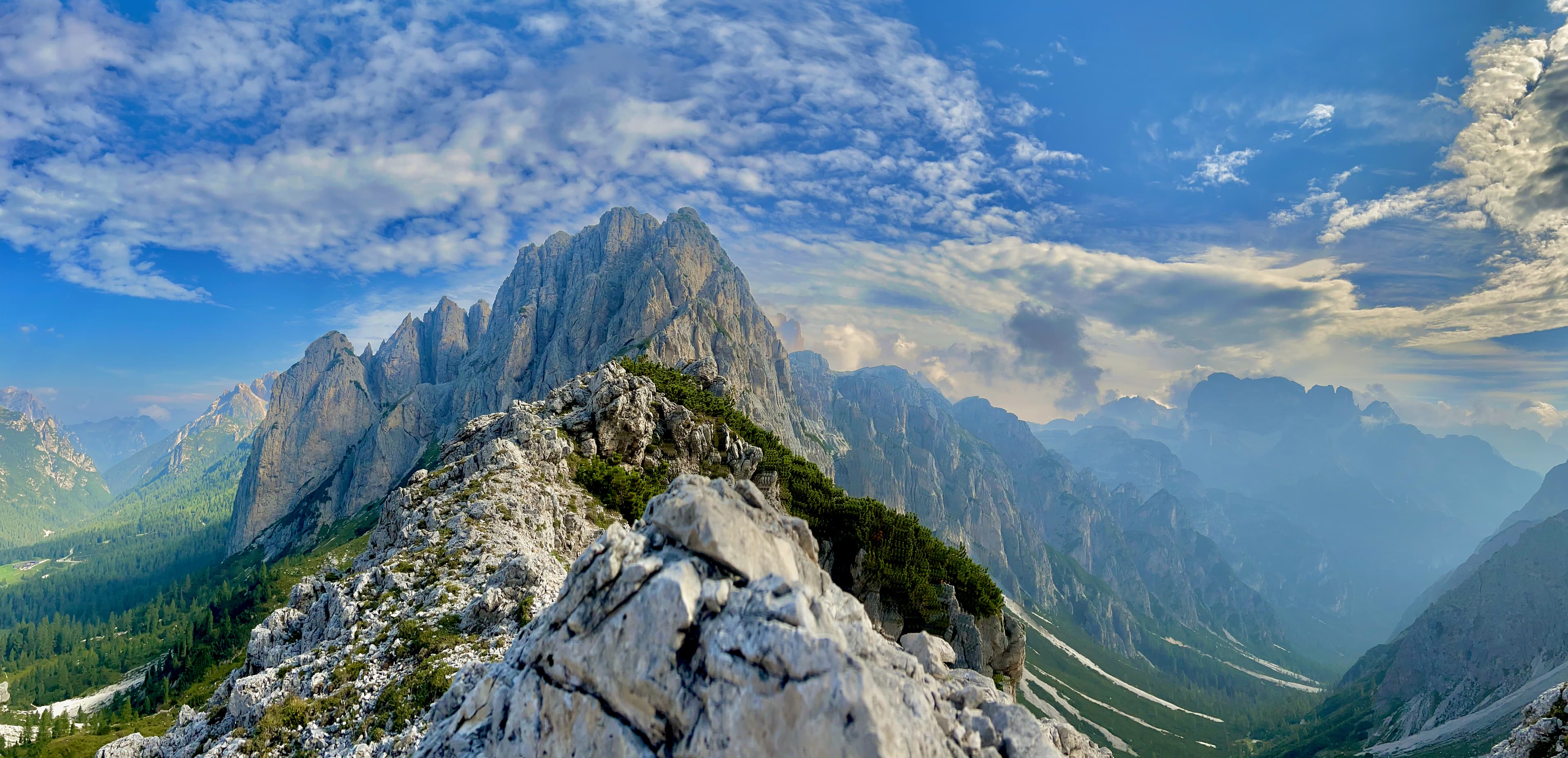 Dolomite mountain peaks in South Tyrol